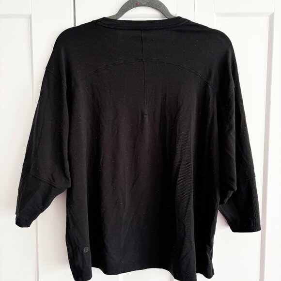 Lululemon LA Relaxed 3/4 Sleeve Crew Multi Color Spot Top Size M - Picture 3 of 7